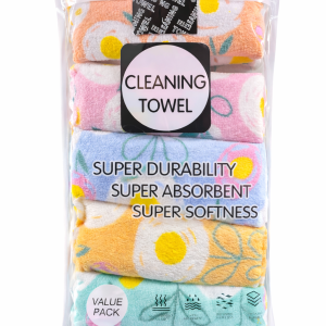 Colorful Cleaning Towels – 4pcs Value Pack