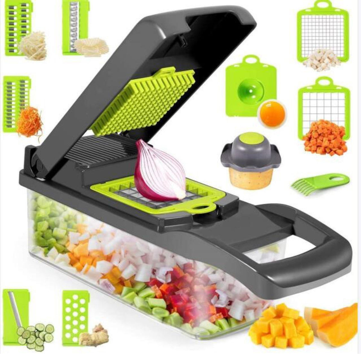 Kitchen Ideas 16-Piece Multi-Function Veggie Slicer Set - Image 3
