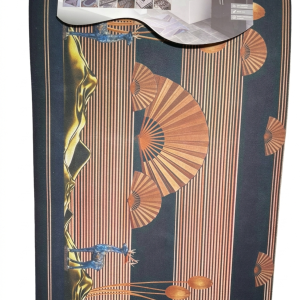 Imperial Zen Rapid-Dry Diatomite Earth Bath Mat – Oriental Fan & Stag Edition